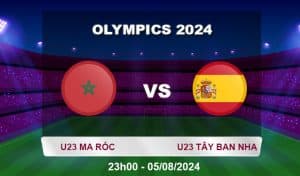 Soi kèo U23 Ma Rốc vs U23 Tây Ban Nha